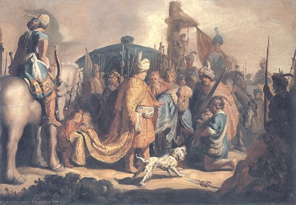 David Presents The Head Of Goliath To King Saul — Рембрандт Ван Рейн