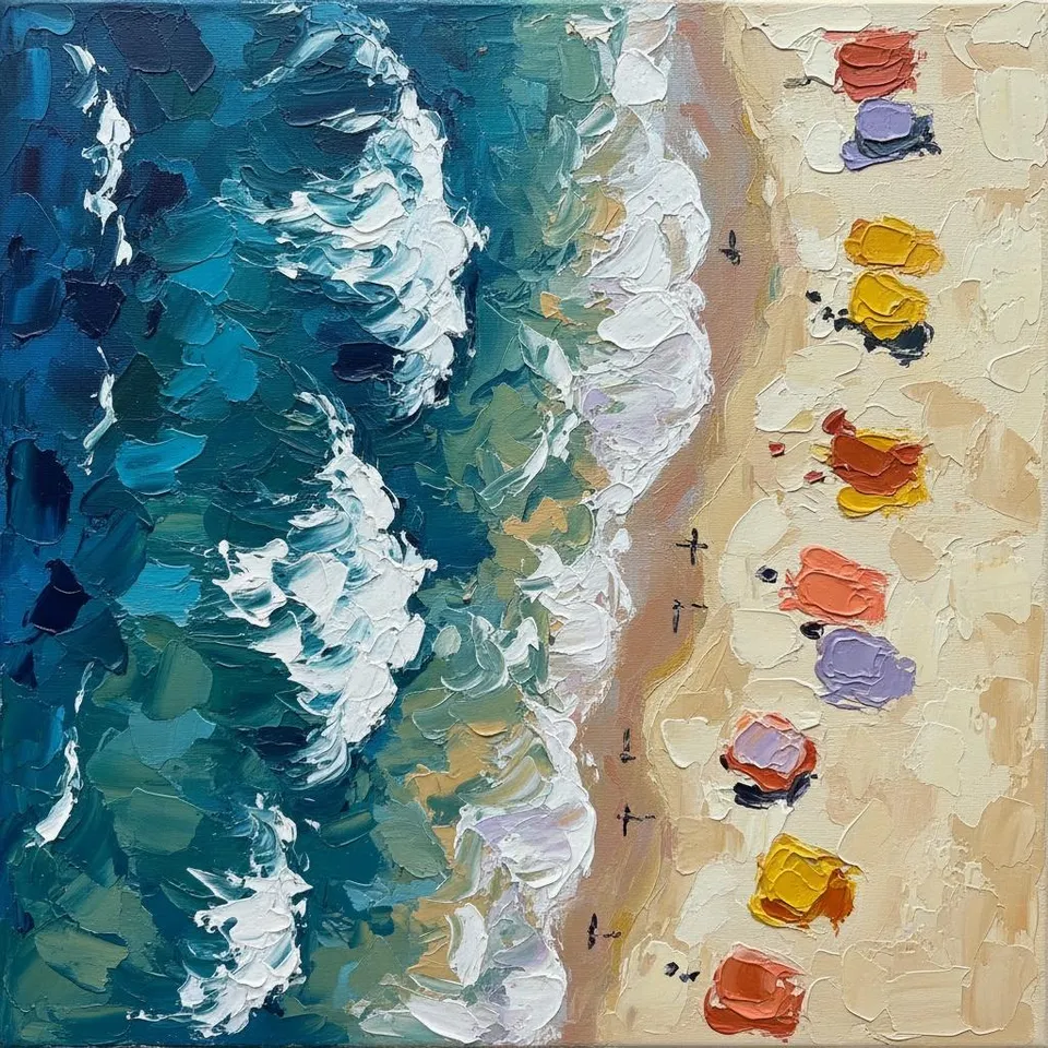 Ethereal Tides Of Ochre And Azure: A Singular Study In Sculptural Motion — Christian Noiret