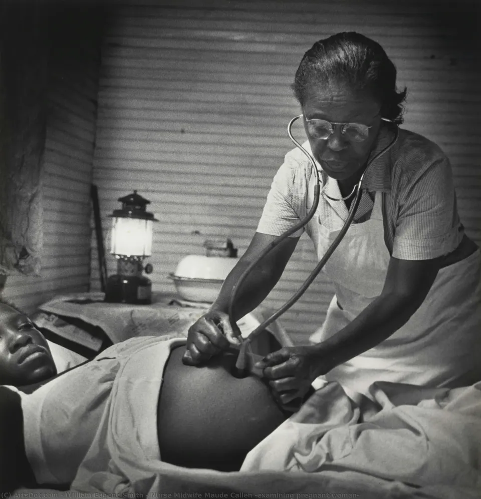 Nurse Midwife Maude Callen (examining Pregnant Woman) — William Eugene Smith