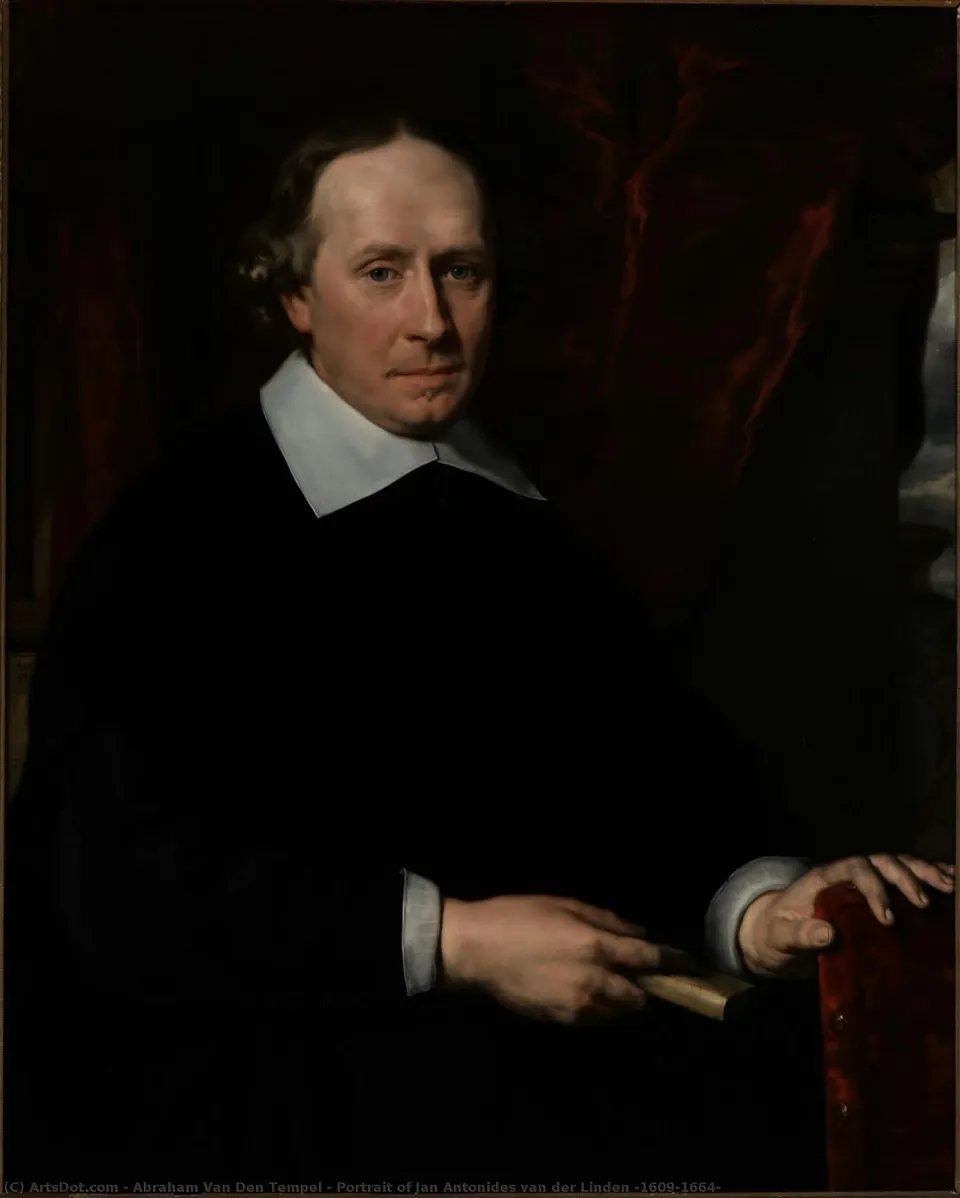 Portrait Of Jan Antonides Van Der Linden (1609-1664) — Abraham Lambertsz. Van Den Tempel