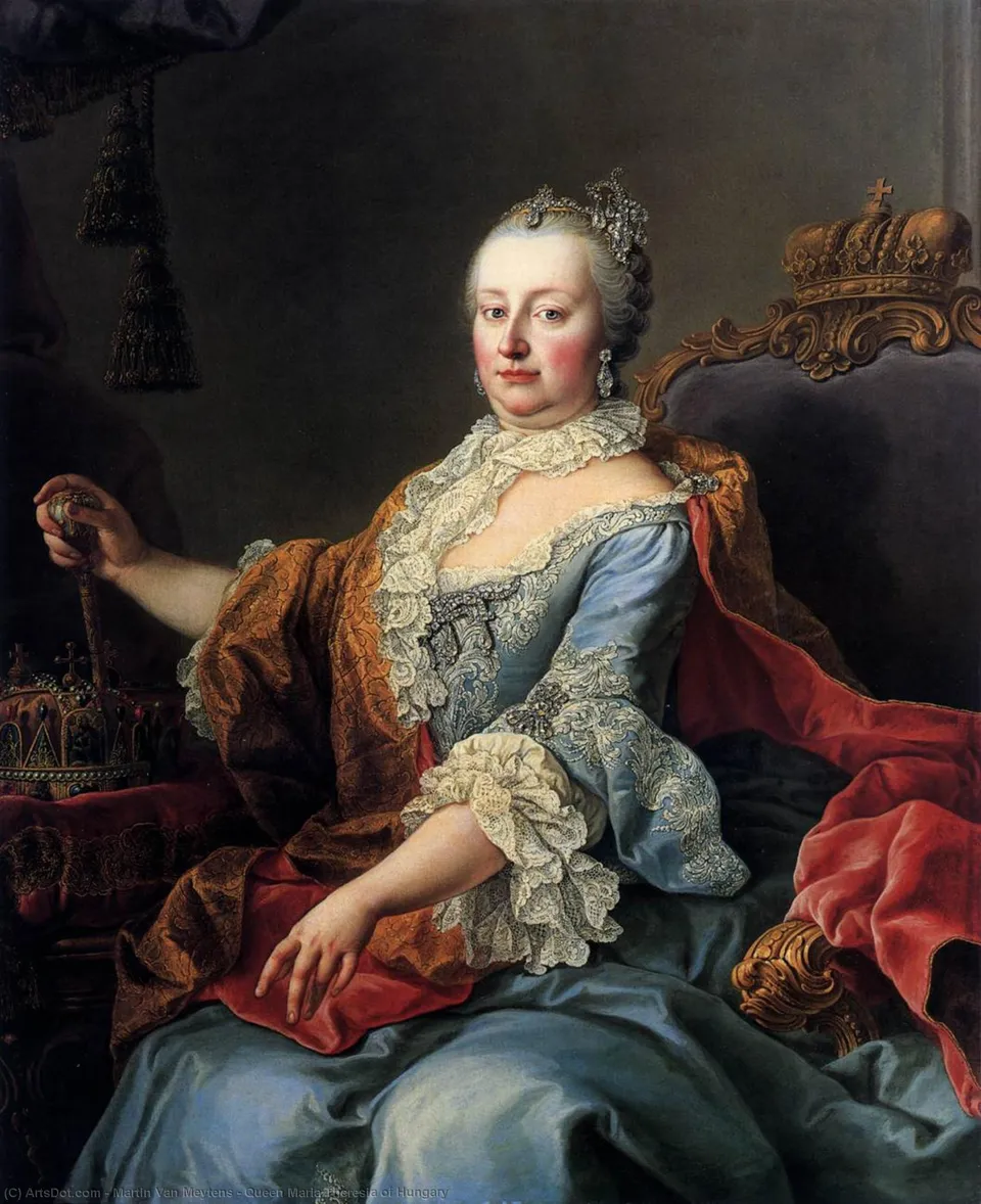 Queen Maria Theresia Of Hungary — Мартин Ван Мейтенс