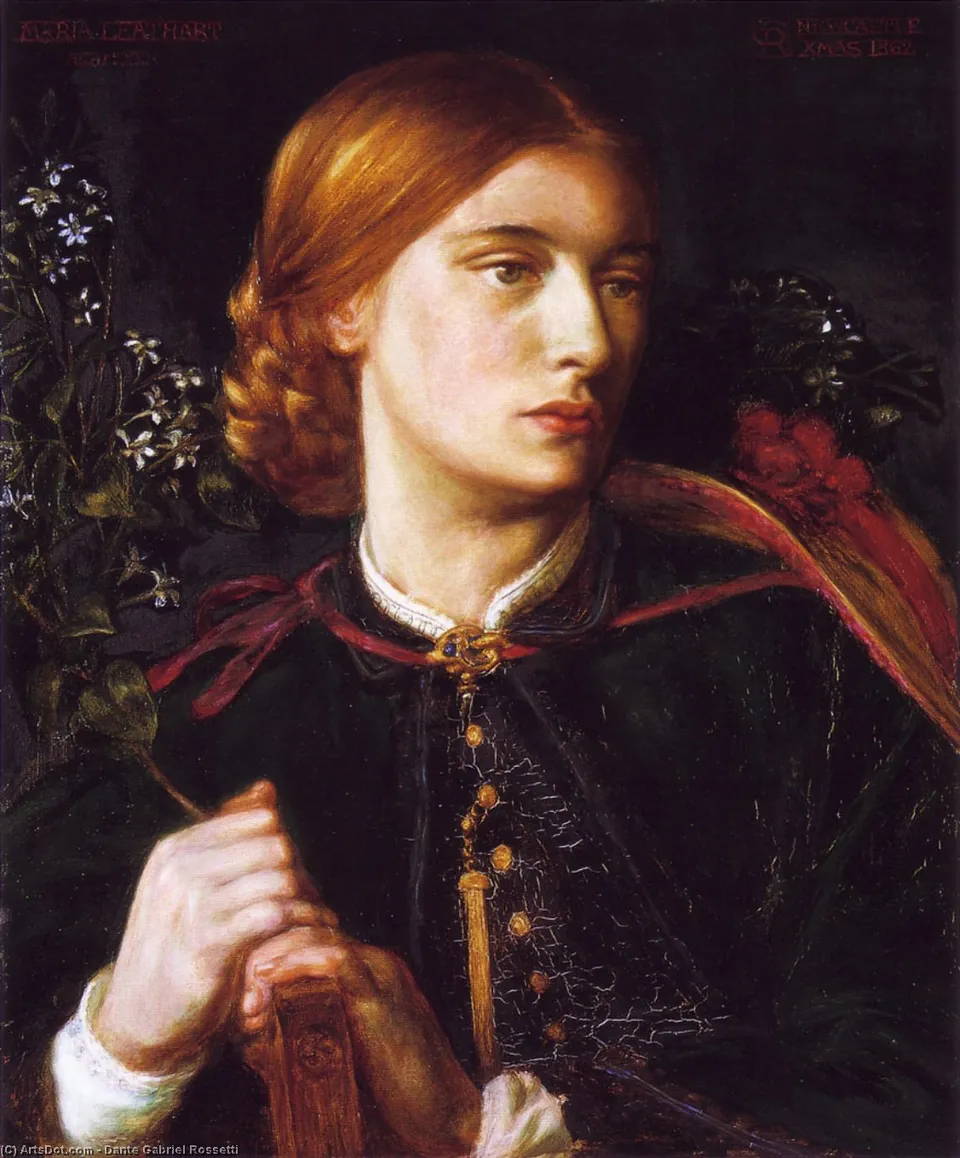 Portrait Of Maria Leathart — Данте Габриэль Россетти