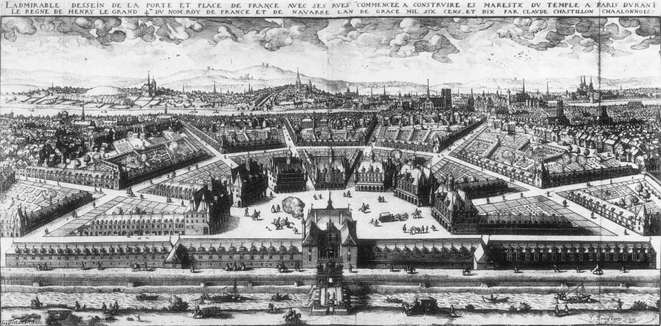 Project Of The Place De France In Paris — Claude Chastillon
