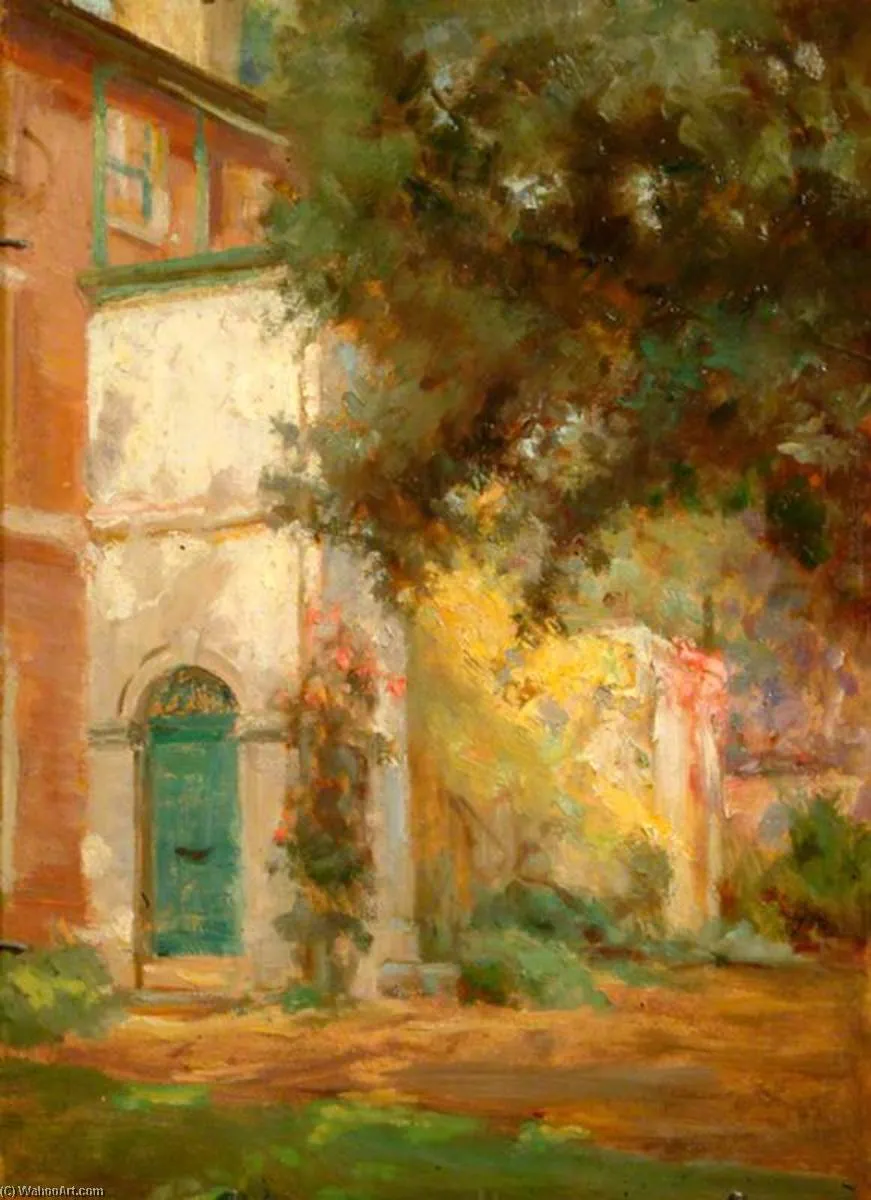 Porch, Side Of House And Tree — Percy Harland Fisher