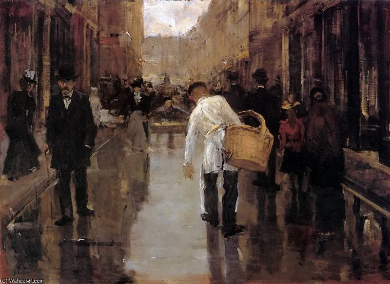 Floris Butchers Boy In Street Den Haag Sun — Флорис Арнтзенуис
