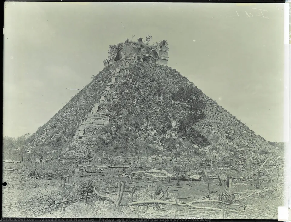 Photograph Of Chichén Itzá Taken By A.p. Maudslay — Альфред Персиваль Модсли