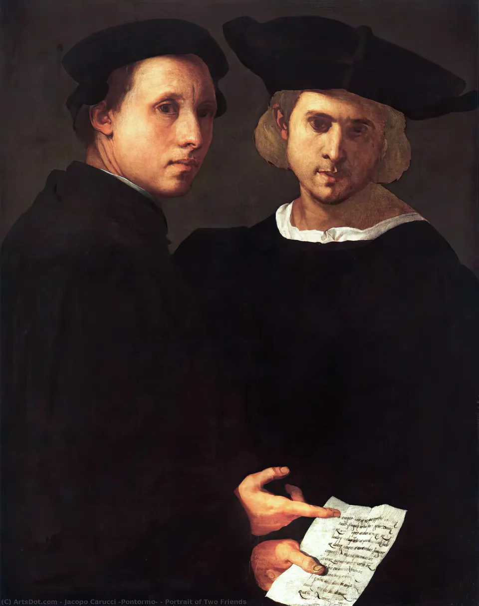 Portrait Of Two Friends — Якопо Каруччи