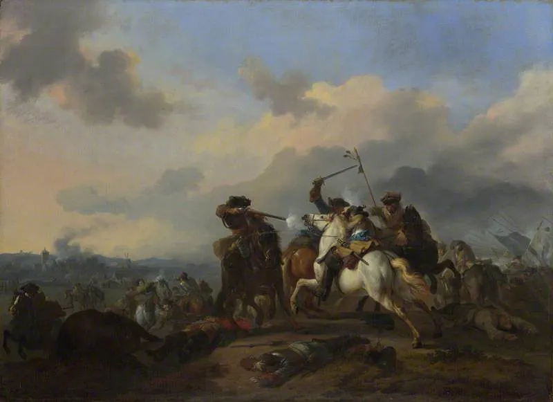 A Battle — Jan Van Huchtenburgh