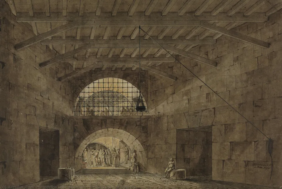 Design For A Dungeon — Friedrich Weinbrenner