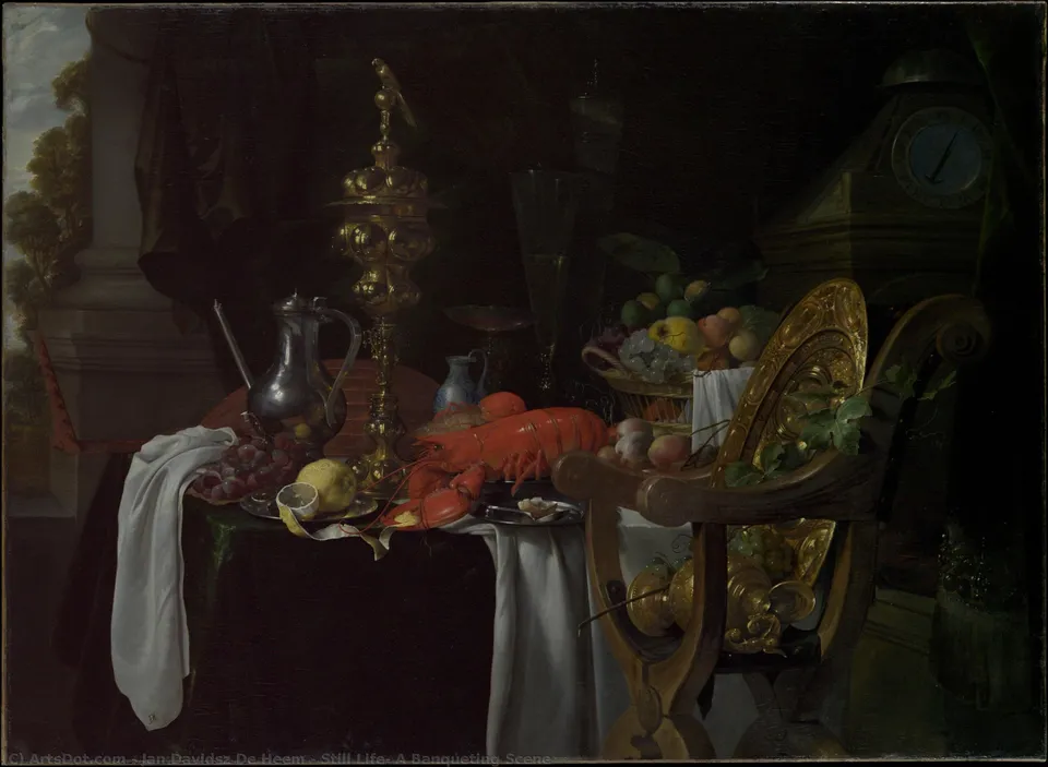 Still Life: A Banqueting Scene — Ян Давидс Де Хем