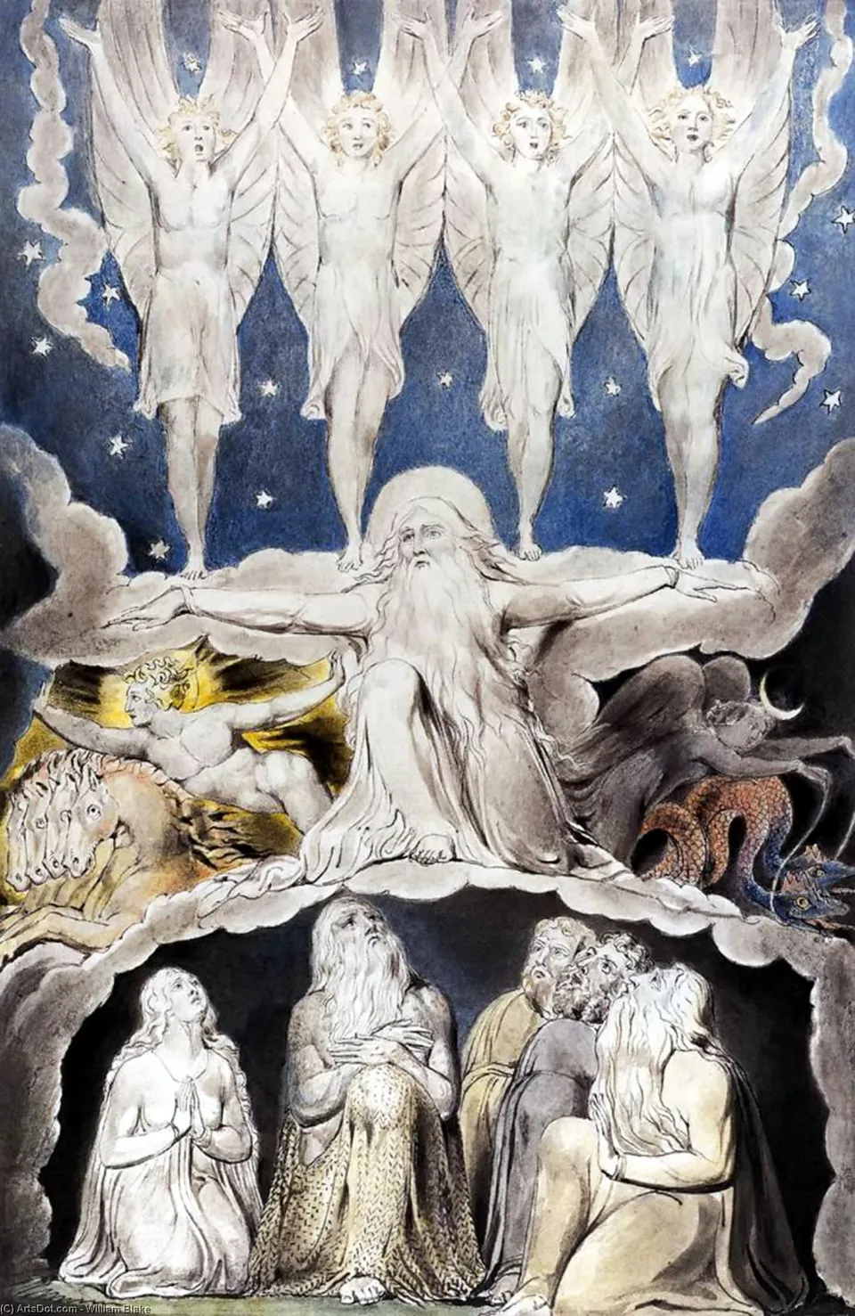 The Book Of Job: When The Morning Stars Sang Together — Уильям Блейк