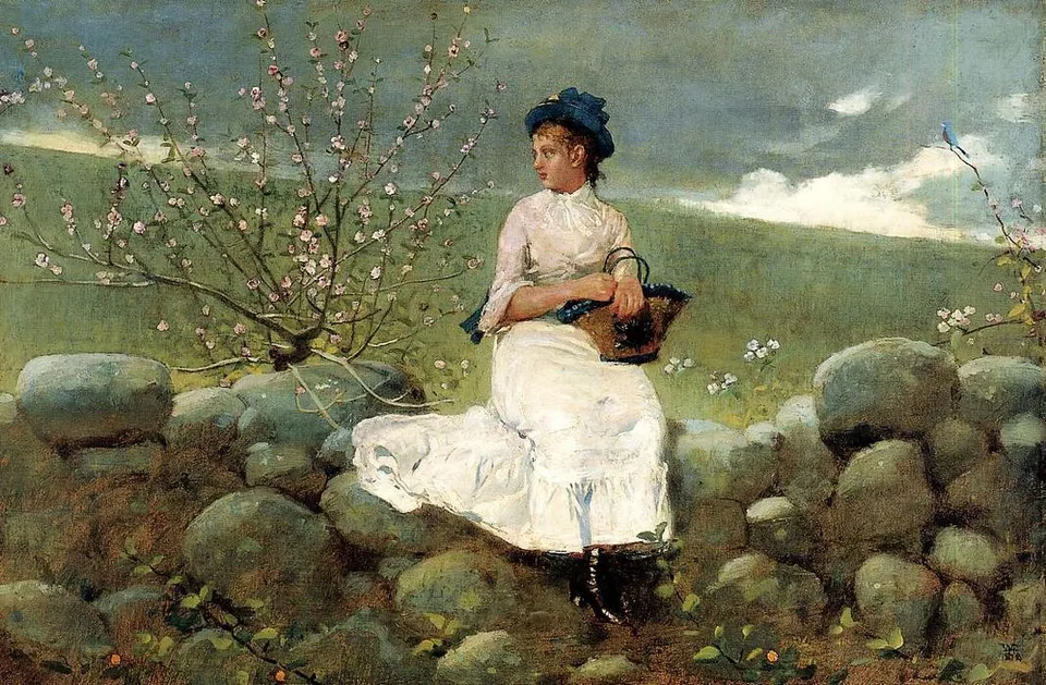 Peach Blossoms — ウィンズロー・ホマー