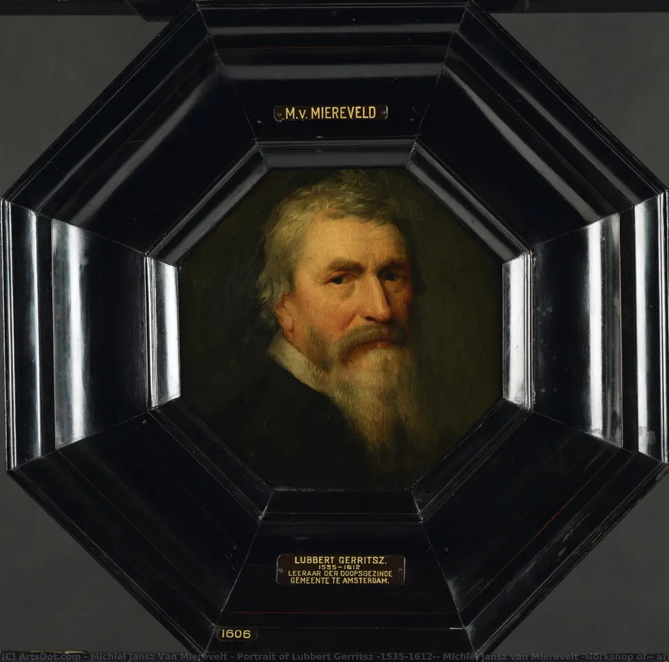 Portrait Of Lubbert Gerritsz (1535-1612), Michiel Jansz Van Mierevelt (workshop Of), After C. 1607 — Михиль Янсзон Ван Миревелт