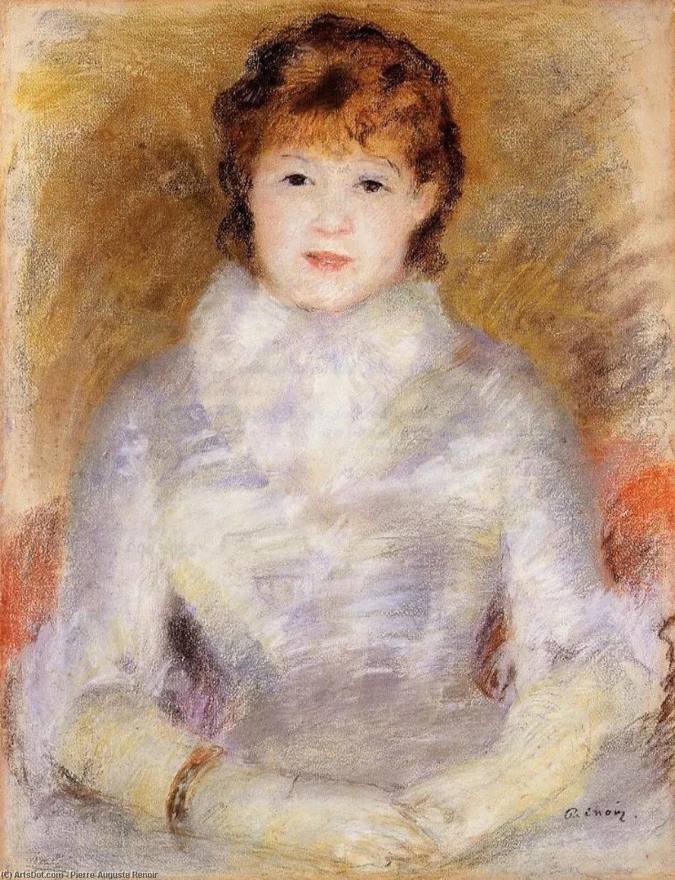 Portrait Of A Young Woman (ellen Andree) — Пьер-огюст Ренуар