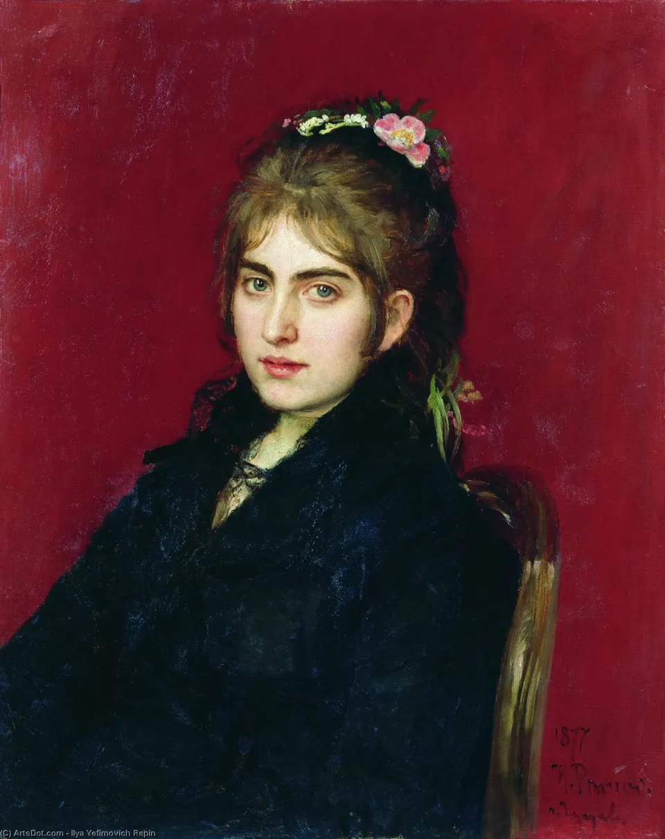 Portrait Of Chuguev Resident S.l. Lyubitskaya — Илья Репин