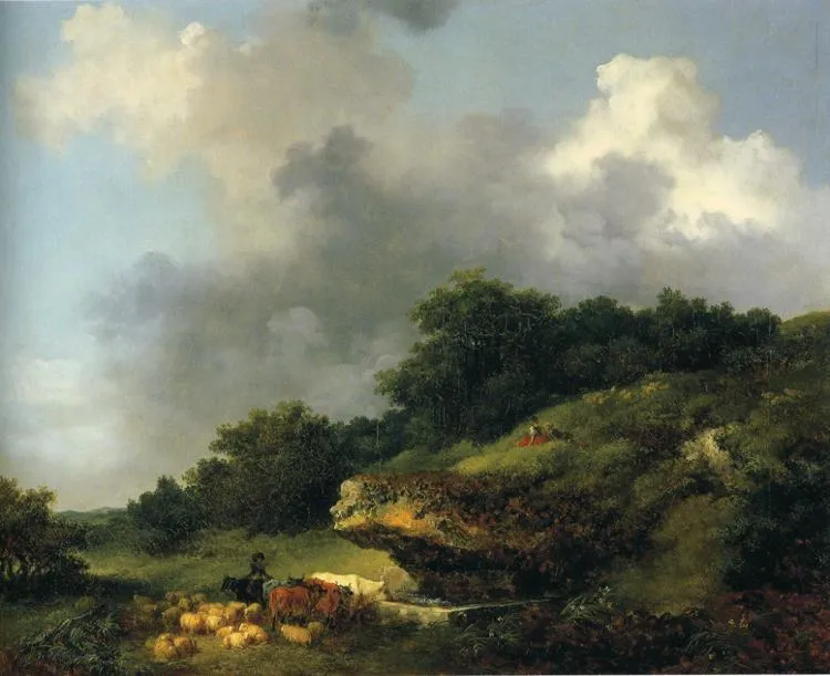 The Watering Place — Jean-honoré Fragonard