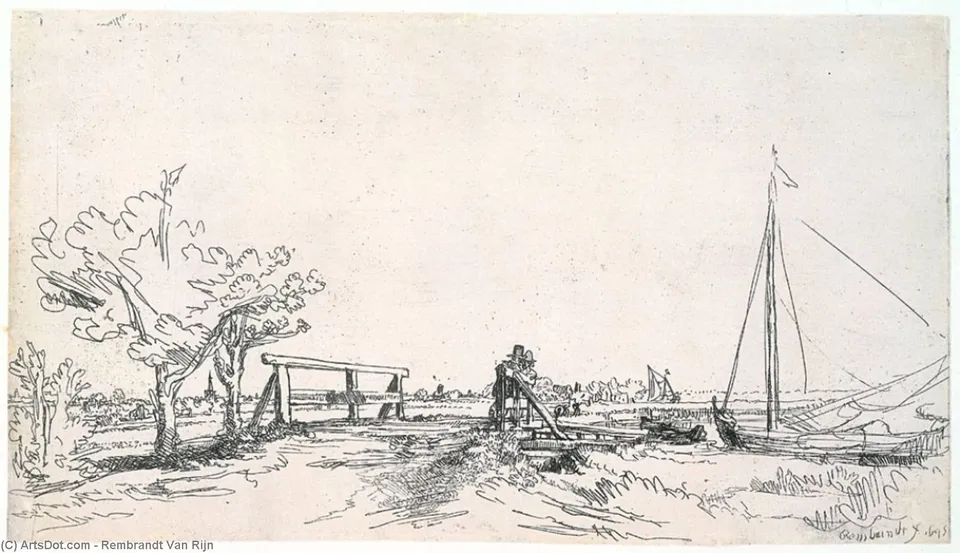 Six's Bridge — Рембрандт Ван Рейн