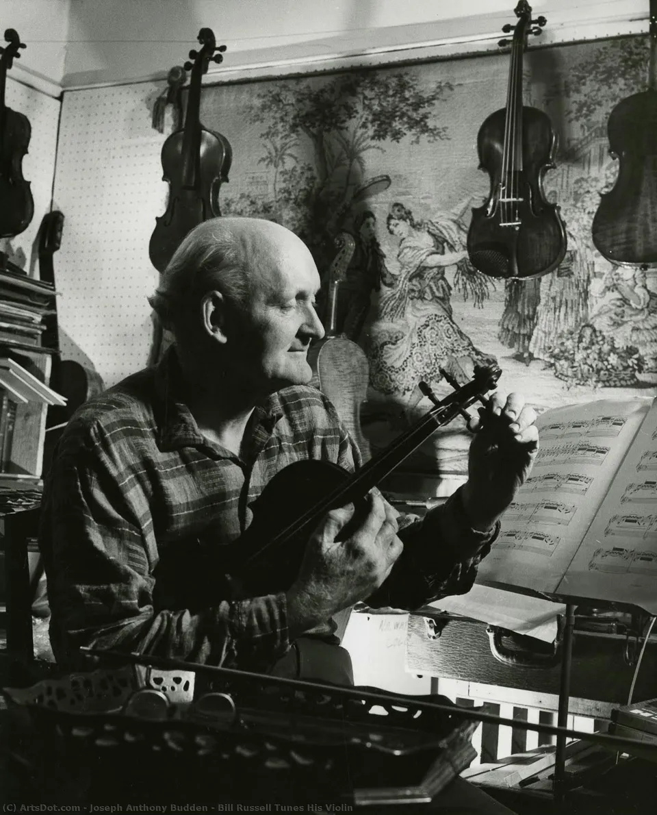 Bill Russell Tunes His Violin — Joseph Anthony Budden