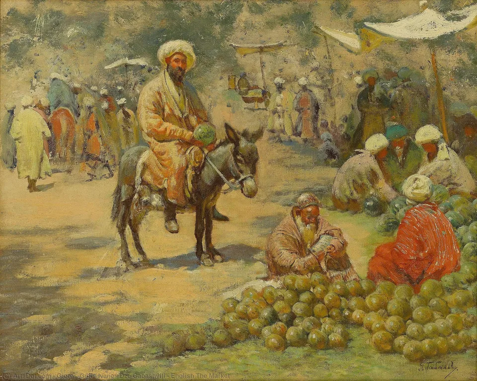 English The Market — Генри (гиго) Ивановдзе Габашавили