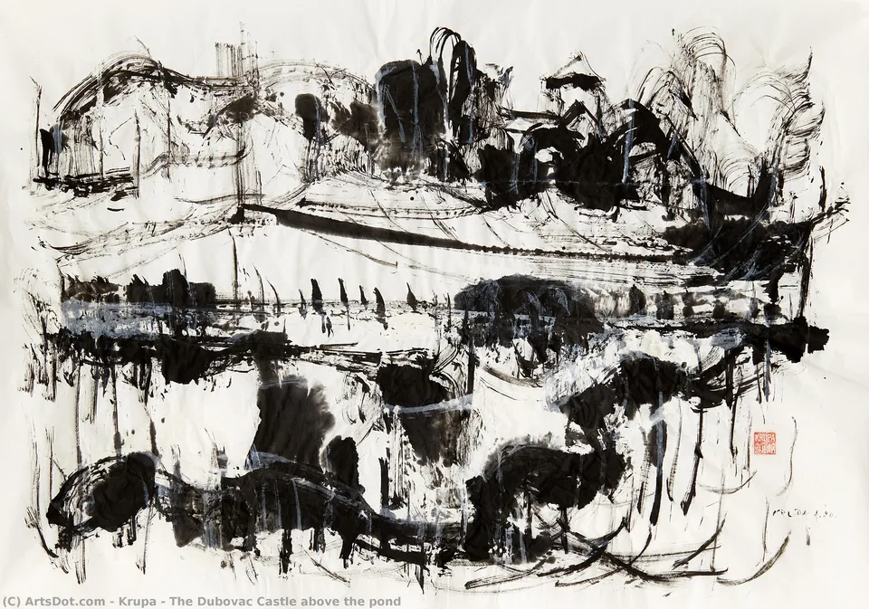 The Dubovac Castle Above The Pond — Krupa