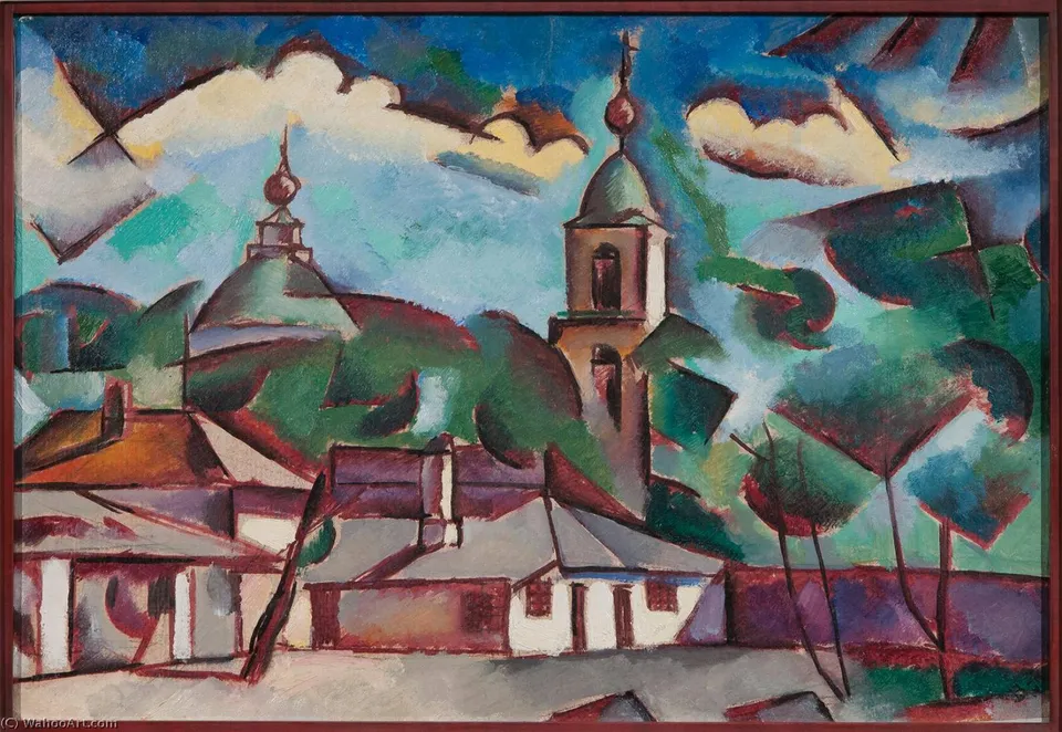 Landscape With A Church — Vladimir Davidovich Baranov Rossine