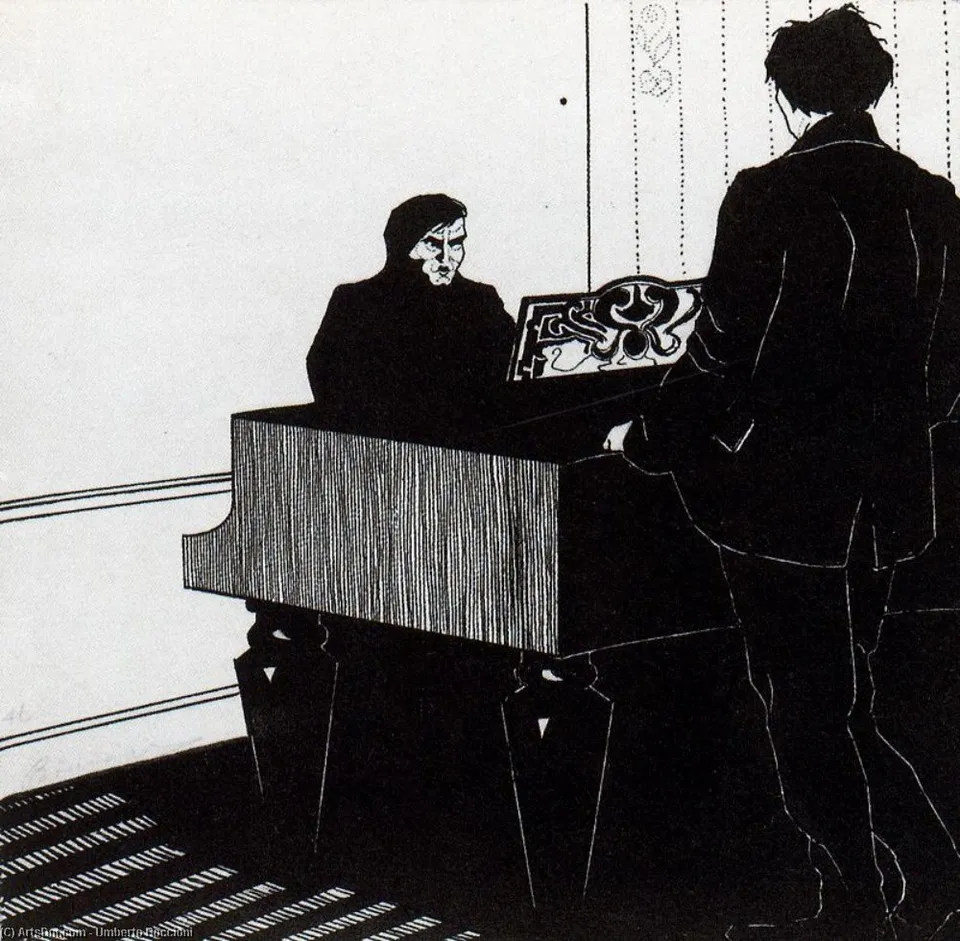 Pianist And Listener — Умберто Боччони