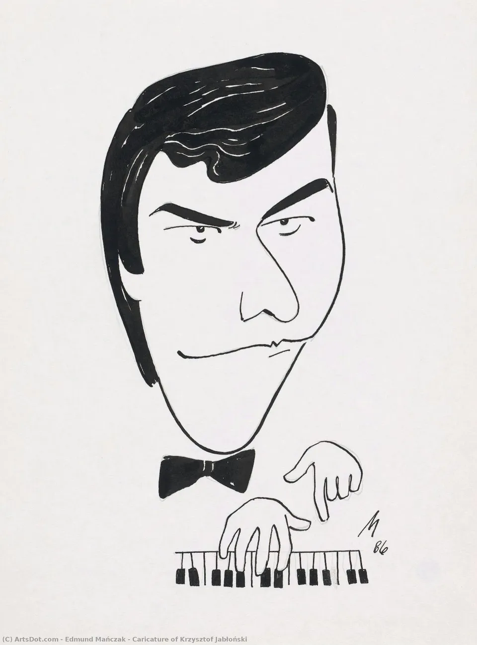 Caricature Of Krzysztof Jabłoński — Edmund Mańczak