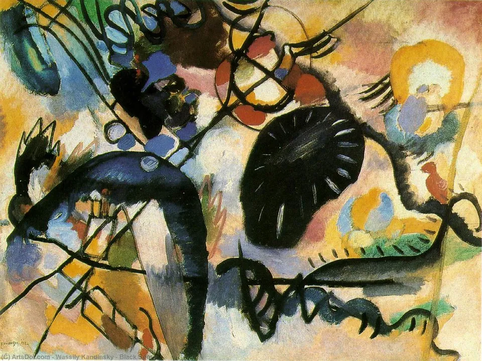 Чёрная Пятно I — Wassily Wassilyevich Kandinsky