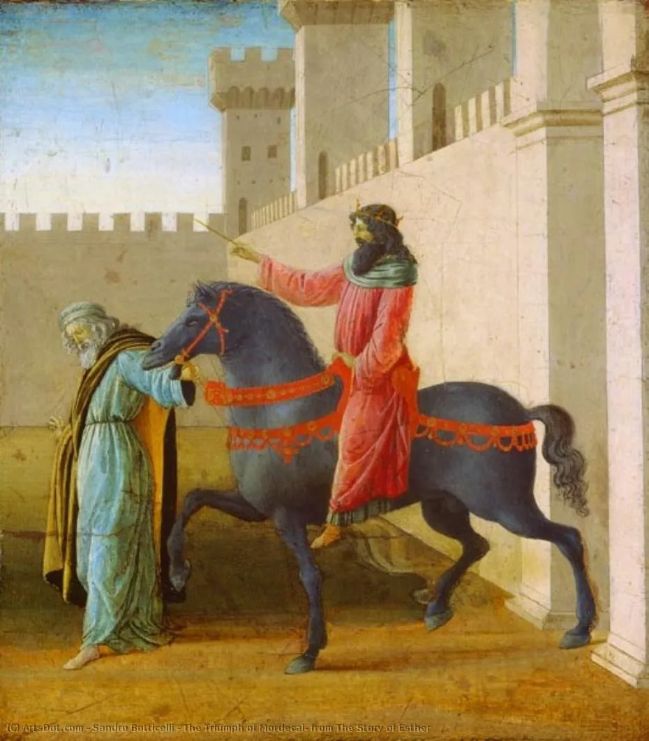 The Triumph Of Mordecai, From The Story Of Esther — Боттичелли