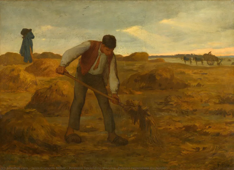 Peasant Spreading Manure (paysan Répandant Du Fumier) — Милле́