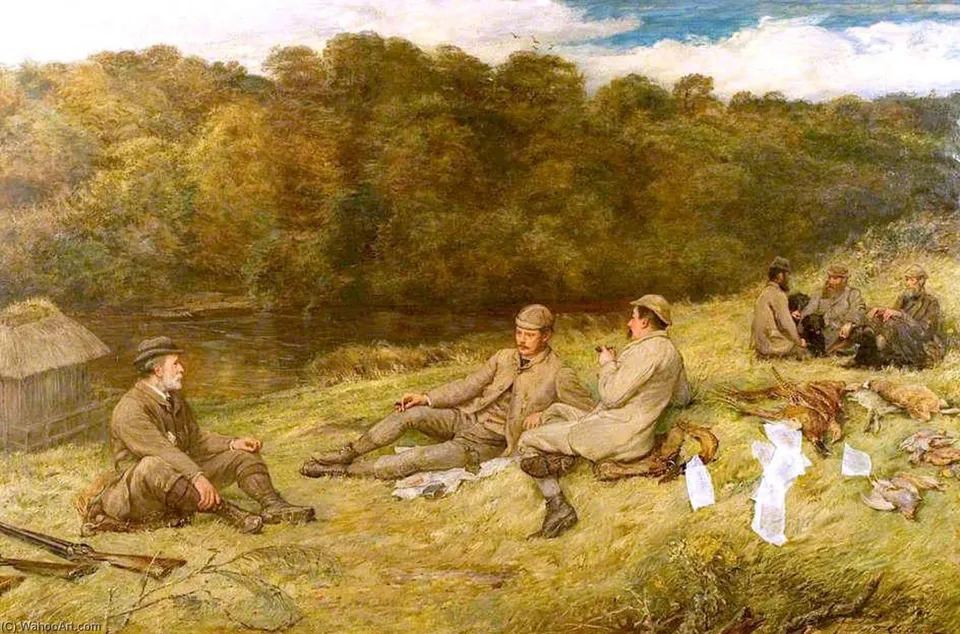 Hunting Party At Stobhall In The Carse Of Gowrie — Thomas Alexander Ferguson Graham