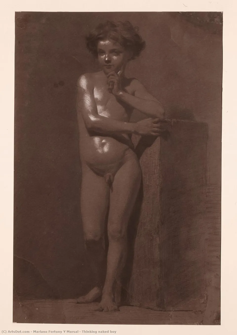 Thinking Naked Boy — Мариано Фортуни И Марсаль