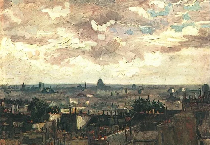 Вид Крыш Парижа — Vincent Willem Van Gogh