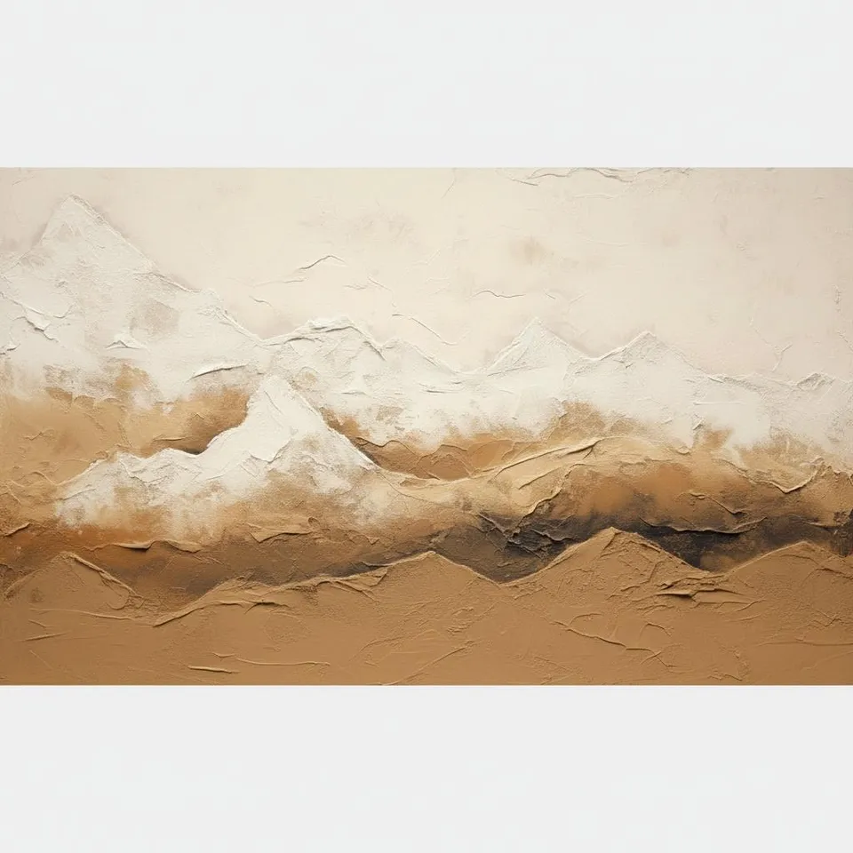 Monolithic Echoes Of Ochre Peaks In A Meditative Earthbound Landscape — David Moreau