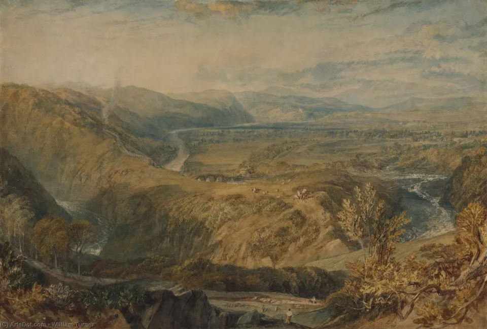 Crook Of Lune, Looking Towards Hornby Castle — Джозеф Маллард Уильям Тернер