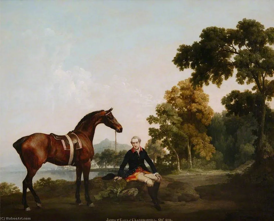 Lord Clanbrassil With Hunter Mowbrary — Джордж Стббс