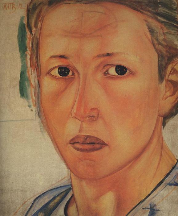 Portrait Of Grekova (kazachka) — Кузьма Петров-водкин