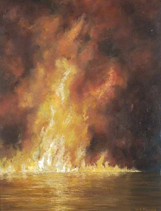 Burning Oil On A Slack Tide — Wilfred Stanley Haines