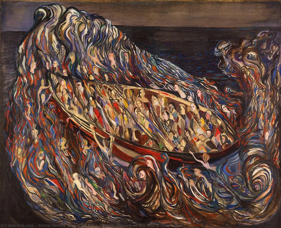 Tragic History Of The Sea Or Shipwreck — Maria Helena Vieira Da Silva