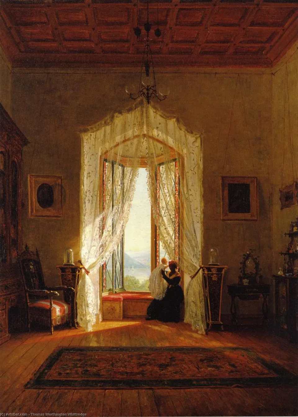 A Window, House On The Hudson River — Томас Уортингтон Виттридж