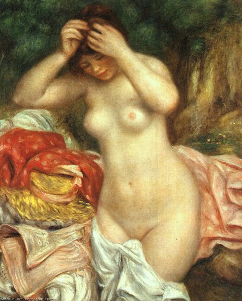 "bather Arranging Her Hair, National Gallery Of" -> "батюшка Усаживает Волосы, Национальная Галерея" — Пьер-огюст Ренуар