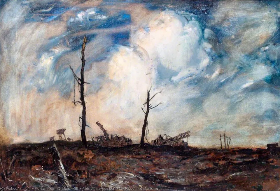Ruins Between Bernafay Wood And Maricourt — Adrian Keith Graham Hill