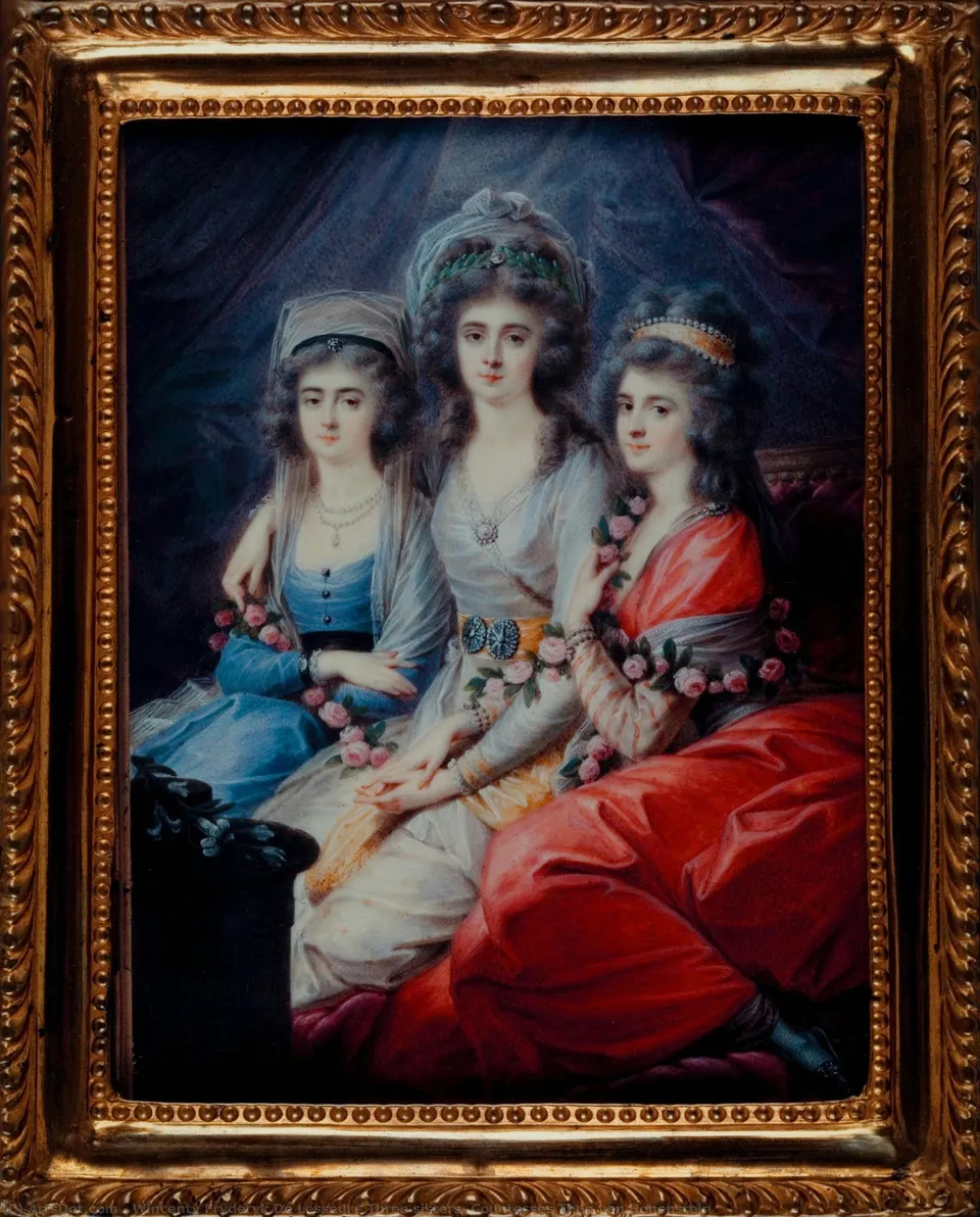 Three Sisters, Countesses Thun Von Hohenstein — Wincenty Fryderyk De Lesserowicz