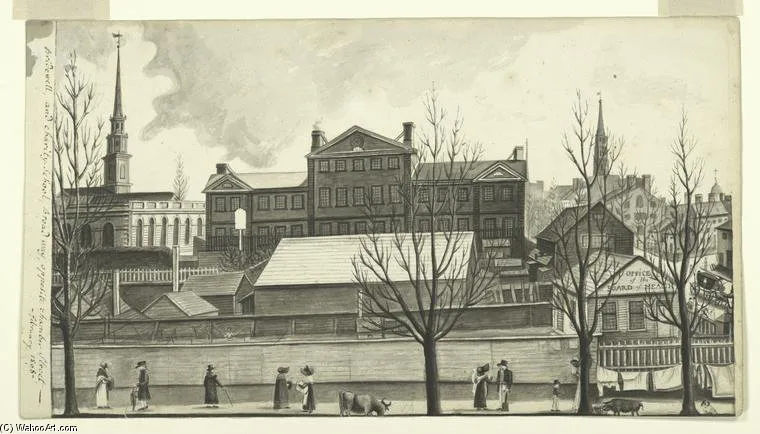Bridewell, And Charity-school, Broadway, Opposite Chamber Street — Anne Marguerite Hyde De Neuville