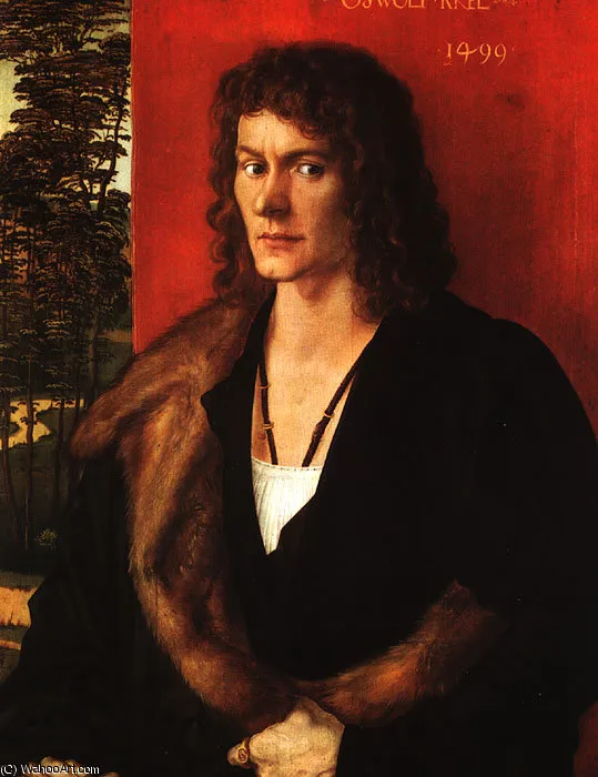 Oswolt Krel - Merchant Of Lindau,1499, Alte Pinakothek, — Альбрехт Дюрер