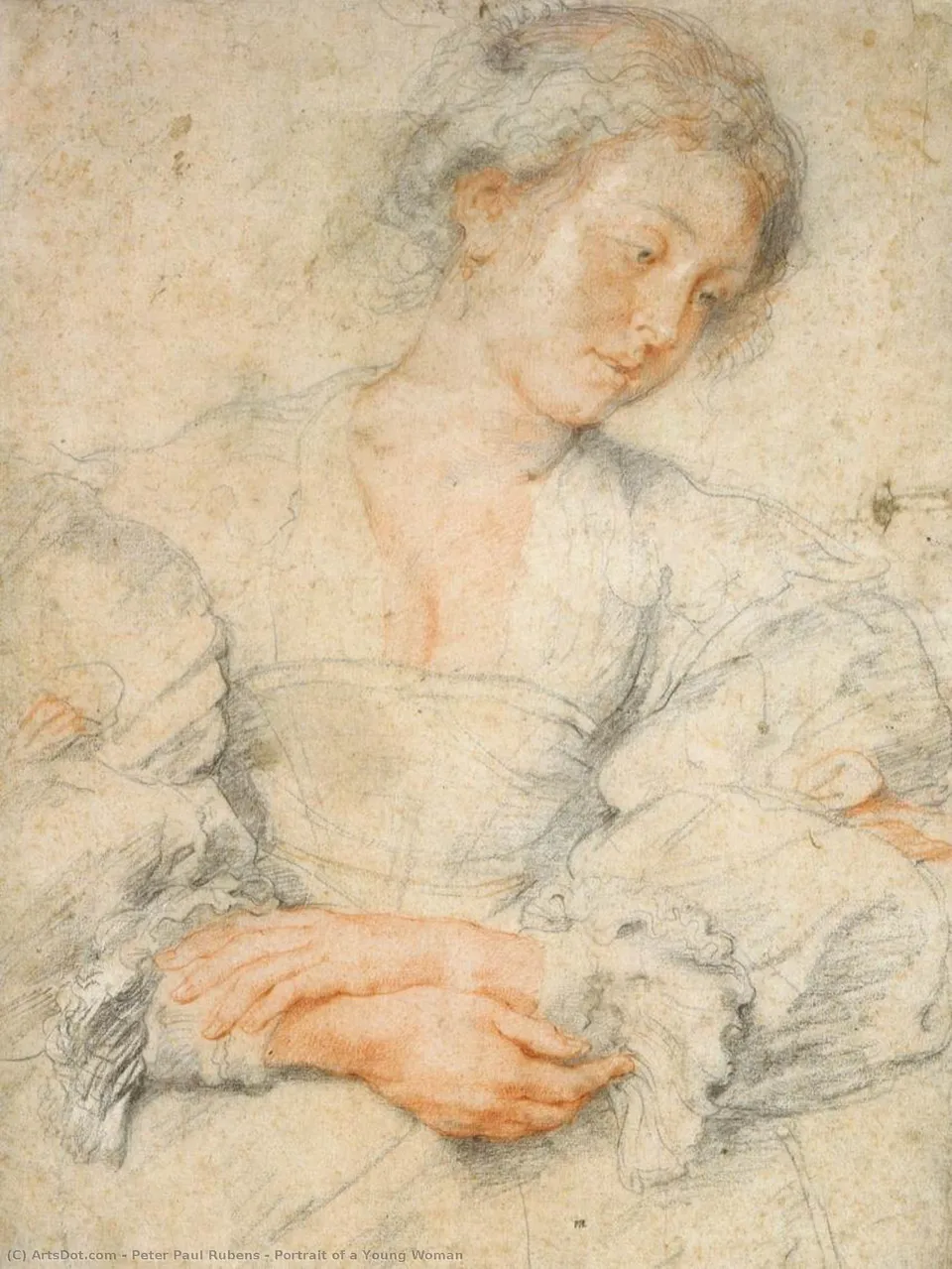 Portrait Of A Young Woman — Рубенс