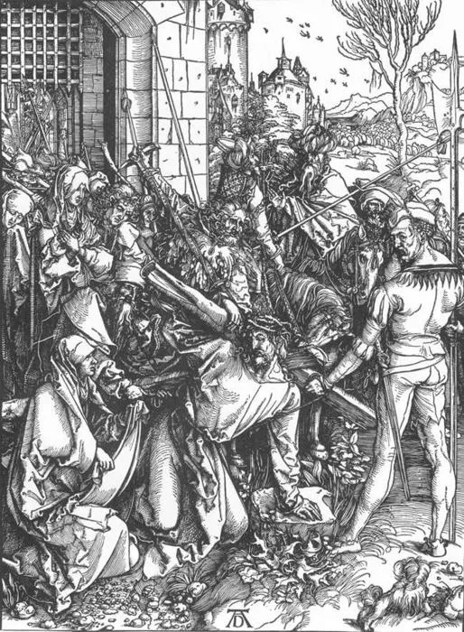 The Large Passion: 5. Christ Bearing The Cross — Альбрехт Дюрер