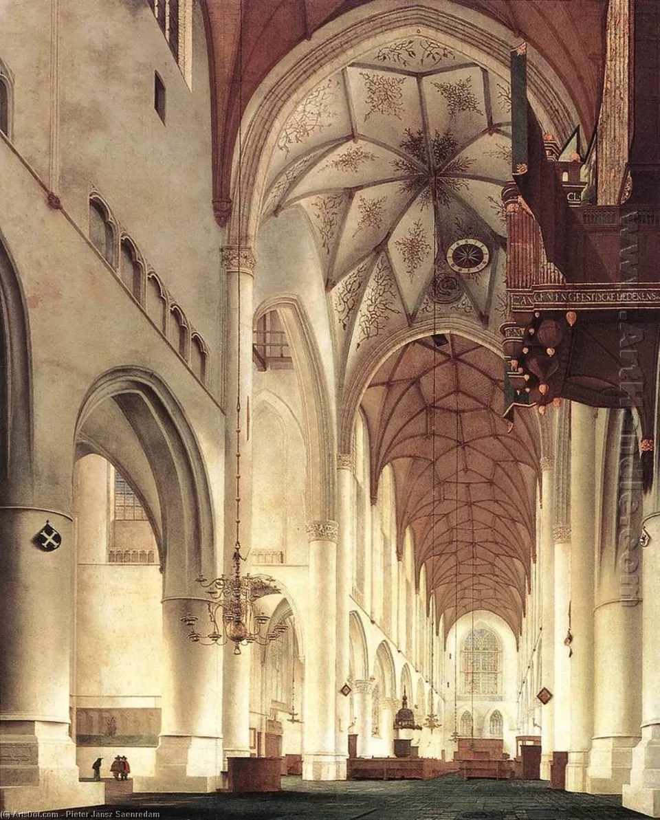 Interior Of The Sint-bavokerk In Haarlem — Питер Янсз. Саенредам