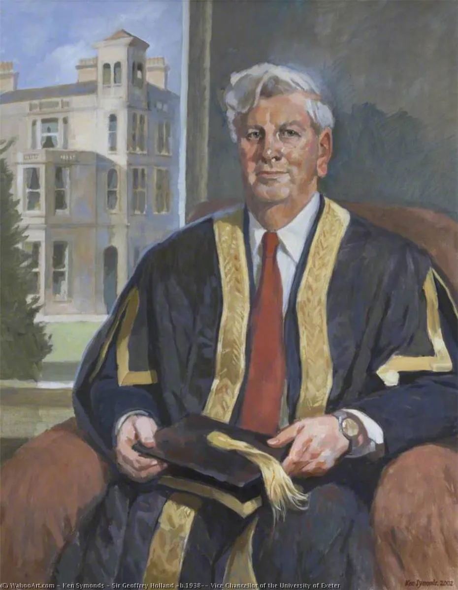 Sir Geoffrey Holland (b.1938), Vice Chancellor Of The University Of Exeter — Ken Symonds