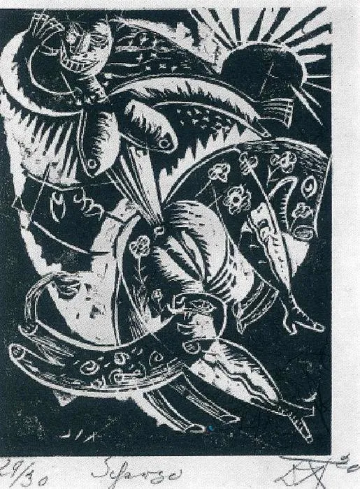 Scherzo From The Portfolio Nine Woodcuts — Отто Диккс